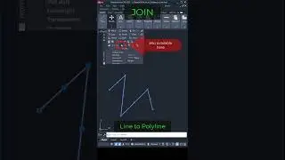 #autocad _2 Draw | JOIN | Line to Polyline and back