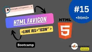 Create Favicon In HTML | HTML FAVICON | #15