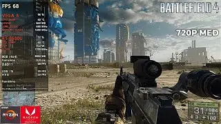 BATTLEFIELD 4 - RYZEN 5 3500U - 8GB RAM - VEGA 8 - BENCHMARK