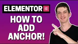 How To Add Anchor In Elementor