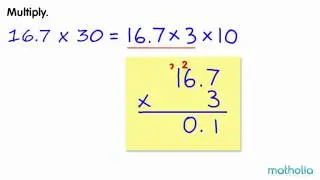 Multiplying Decimals by Tens