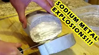 1lb Sodium Metal in Water Explosion