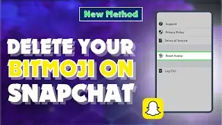 How to delete your Bitmoji on Snapchat 2024 | Skill Wave