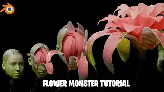 face morphing to flower full blender tutorial