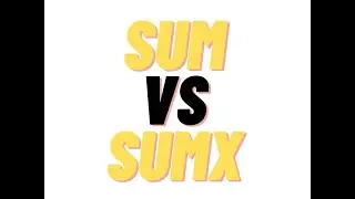 Power BI SUM Vs SUMX | Dax Functions