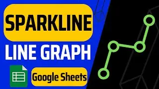 Make a LINE GRAPH or TRENDLINE in a SINGLE CELL with SPARKLINE in GOOGLE SHEETS