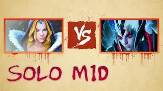 КРИСТАЛКА VS ВЕНГА CRYSTAL MAIDEN VS VENGERFUL SPIRIT DOTA 2 SOLO MID