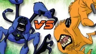 BEN 10 ORIGINAL VS ALIEN FORCE: SPIDERMONKEY VS WILDMUTT