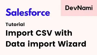 Salesforce - How to Import CSV with Data import Wizard