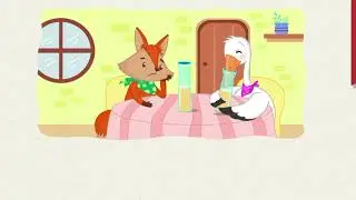 The Fox and the Stork: A Valuable Moral Tale! #kidsvideo #moralstories #foxstory