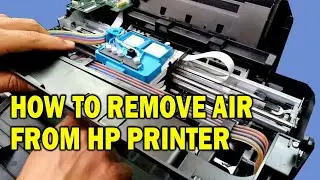 HOW TO REMOVE AIR FROM INK PIPES HP INK TANK, SMART TANK PRINTER || HP PRINTER COLOR PROBLEMS
