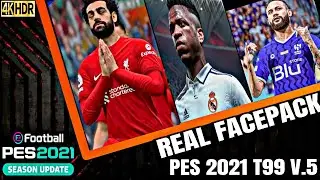 PES 2021 - FACEPACK T99  V.5.0 - PES 2021 PC GAMEPLAY