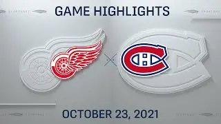 NHL Highlights | Red Wings vs. Canadiens - Oct. 23, 2021