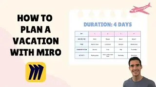 How to Plan Your Vacation using Miro