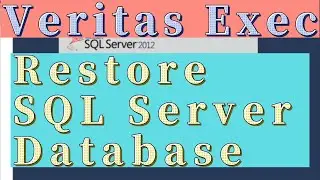 Veritas Exec Restore SQL Server Database