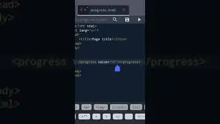 How to add Progress bar with simple HTML Tag 🔥 #shorts