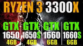 GTX 1650 vs GTX 1650 SUPER vs GTX 1660 vs GTX 1660 SUPER | RYZEN 3 3300X | 1080P | 1440P |