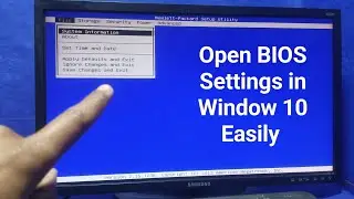 How To Open BIOS Settings In Windows 10 pc/laptop Easily