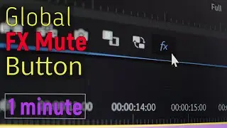 ADOBE PREMIERE PRO 2020 | GLOBAL FX MUTE BUTTON