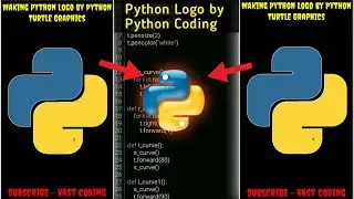 Python Logo by Python Turtle Graphics | Simple Python Project | Simple Python Turtle Programming.