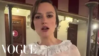 Keira Knightley Cant Believe the Chanel Couture Show in Paris