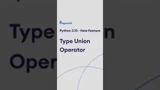 Python New Feature - Type union operator #shorts