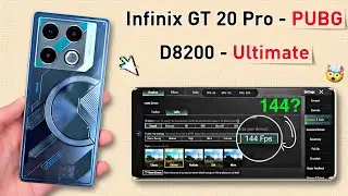 Infinix GT 20 Pro Pubg Test - Graphics Test.! D8200 Ultimate + 144Hz Amoled Display.🔥