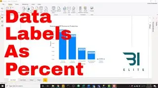 Power BI - Showing Data Labels as a Percent