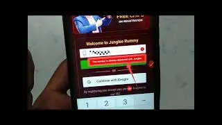 How to fix This number is already registered with Junglee  problem solve in Junglee Rummy