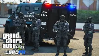 Ghost Swat Patrol - Hostage Rescue!! - GTA 5 LSPDFR Police Mod