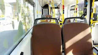[No talking] BRAND NEW De Lijn VanHool A12 Electric ride in Genk