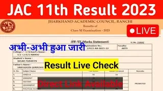 jac 11th result 2023 check live | jac class 11th result live |jac 11th result 2023.