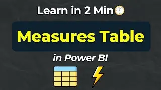 How to Create a Measures Table in Power BI