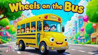 बस के पहिए घूमे गोल गोल | Wheels on the Bus Hindi | 3D Kids Song | Baby Rhymes | Nursery Rhymes