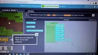 Code.org: Minecraft Hour Of Code Designer Puzzle 1