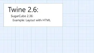 Twine 2.6: SugarCube 2.36: HTML: Example: Layout with HTML