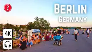[4K] BERLIN City Walking Tour at Tempelhofer Feld - Germany 🇩🇪