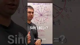 Find Sine of 180 or any Angle in The Unit Circle