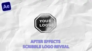 Scribble Logo Reveal in After Effects - After Effects Tutorial || drawing logo animation ||