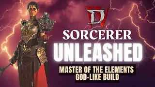 Diablo 4 - Chain Lightning Sorcerer Build Guide! - HUGE AoE damage - Skills Gear Paragon Board