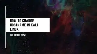 #2 One Minute Hacking | How to change hostname in kali Linux |