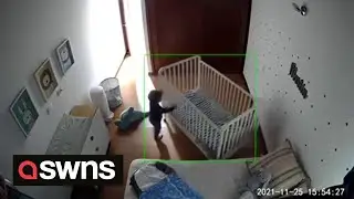 Baby escapes from crib - by moving it across his bedroom while still inside | SWNS