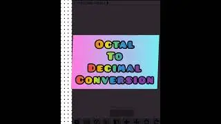 Convert Octal Number to Decimal Number | C program | 