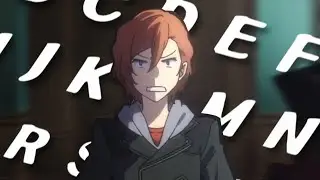 Learn The Alphabet With SUB Chuuya Nakahara
