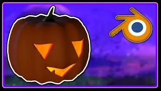 How to Carve A Pumpkin In Blender - Blender Tutorial #blender #3dpumpkin #jackolantern #3dcarving