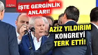 Fenerbahçe kongresinde gergin anlar! Aziz Yıldırım stadı böyle terk etti!