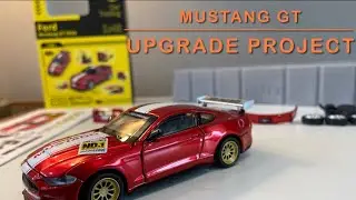 Miniature 1/42 Mustang GT upgrade Project #diecastmodels #mustang #upgrade #modification  #asmr