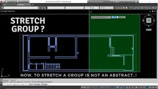 How to stretch group entity in AutoCAD