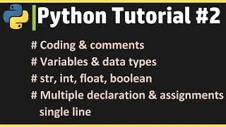Python Tutorial #2 | Learn Python Online