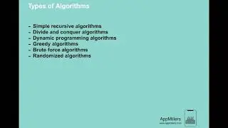 Types of Algorithms